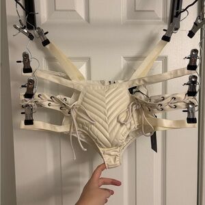 Dolls kill Club EXX RUDE AWAKENING LACE-UP SHORTS